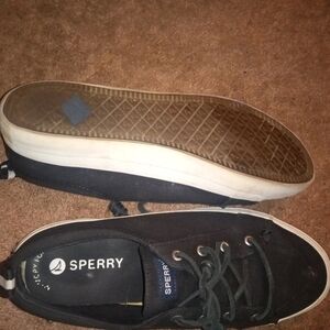Sperry Men's Black Canvas Sneakers